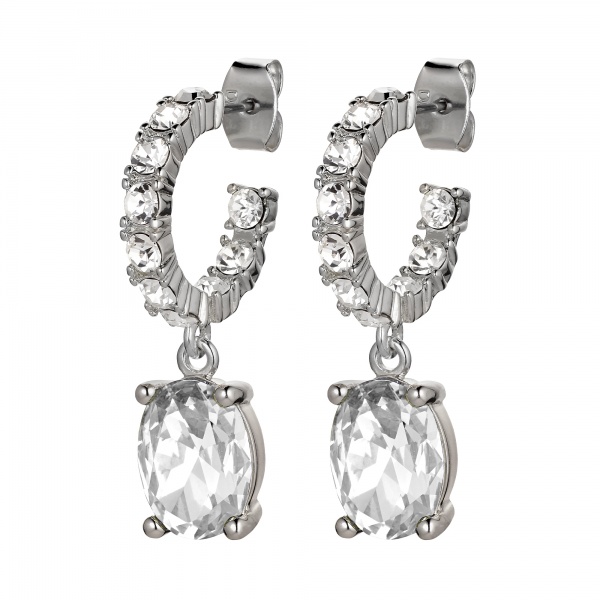 Dyrberg Kern Barbara Silver Earrings - Crystal
